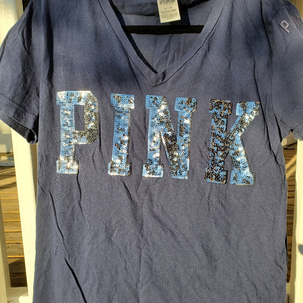 Navy Blue Victoria's Secret PINK tee